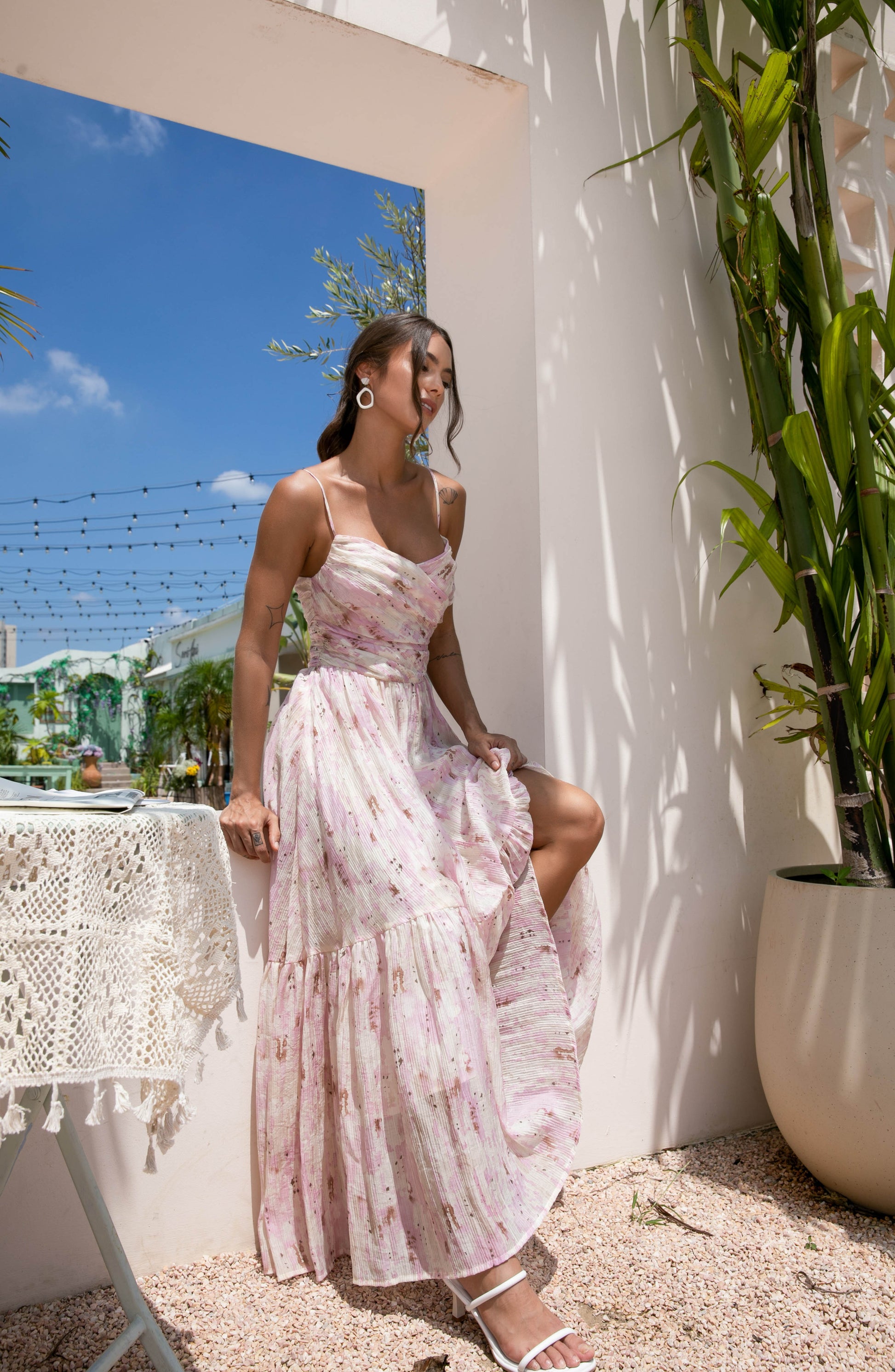 pink slim dress Amarra 89065
